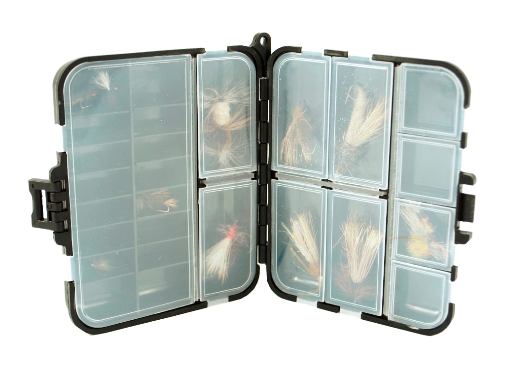 New Phase Black Compartment Box, shown open