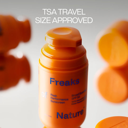 Freaks of Nature Peak Performance SPF 50 Sunscreen, packaging