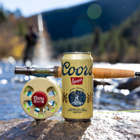 Ross Reels Limited Edition Coors Cimarron Reel, worn, view 2