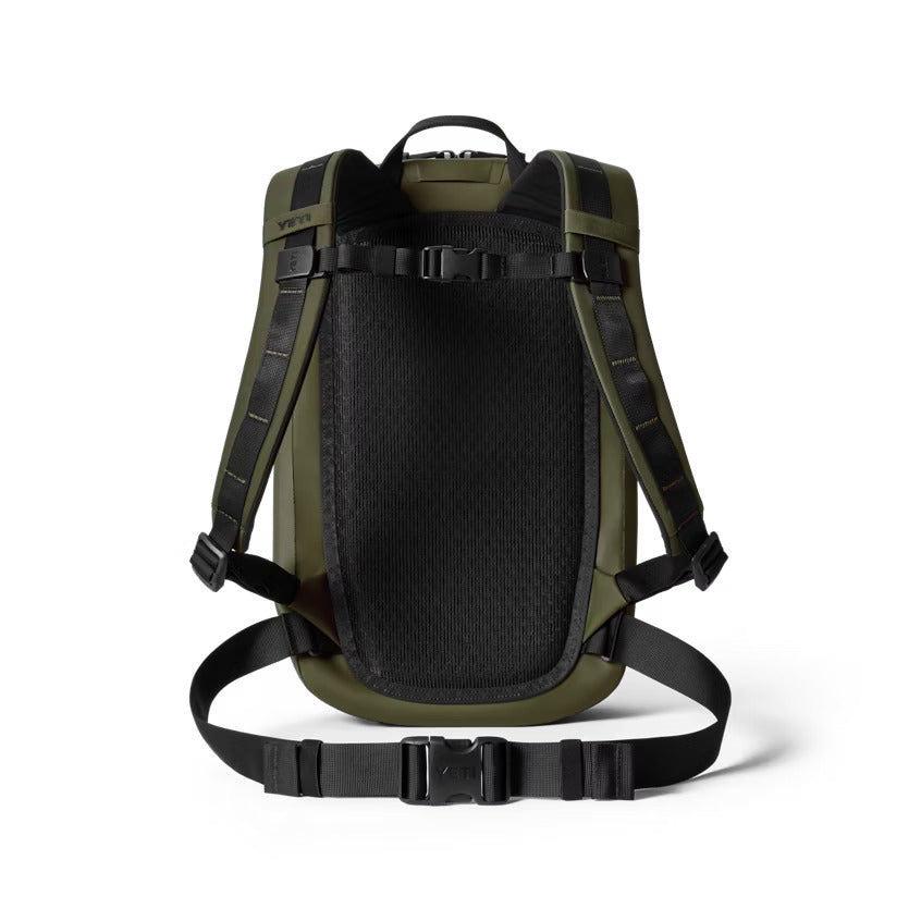 Yeti Cayo Backpack - 15L, Olive, back view