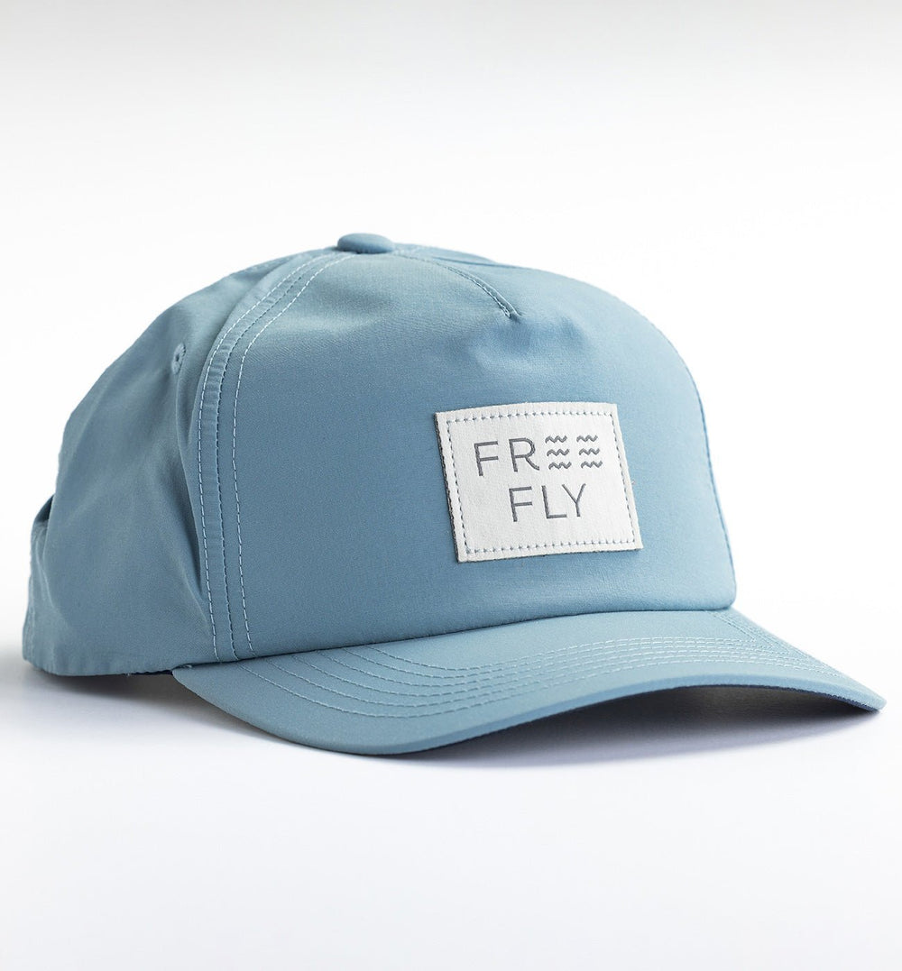 Free Fly Wave 5-Panel Hat, Stone Blue
