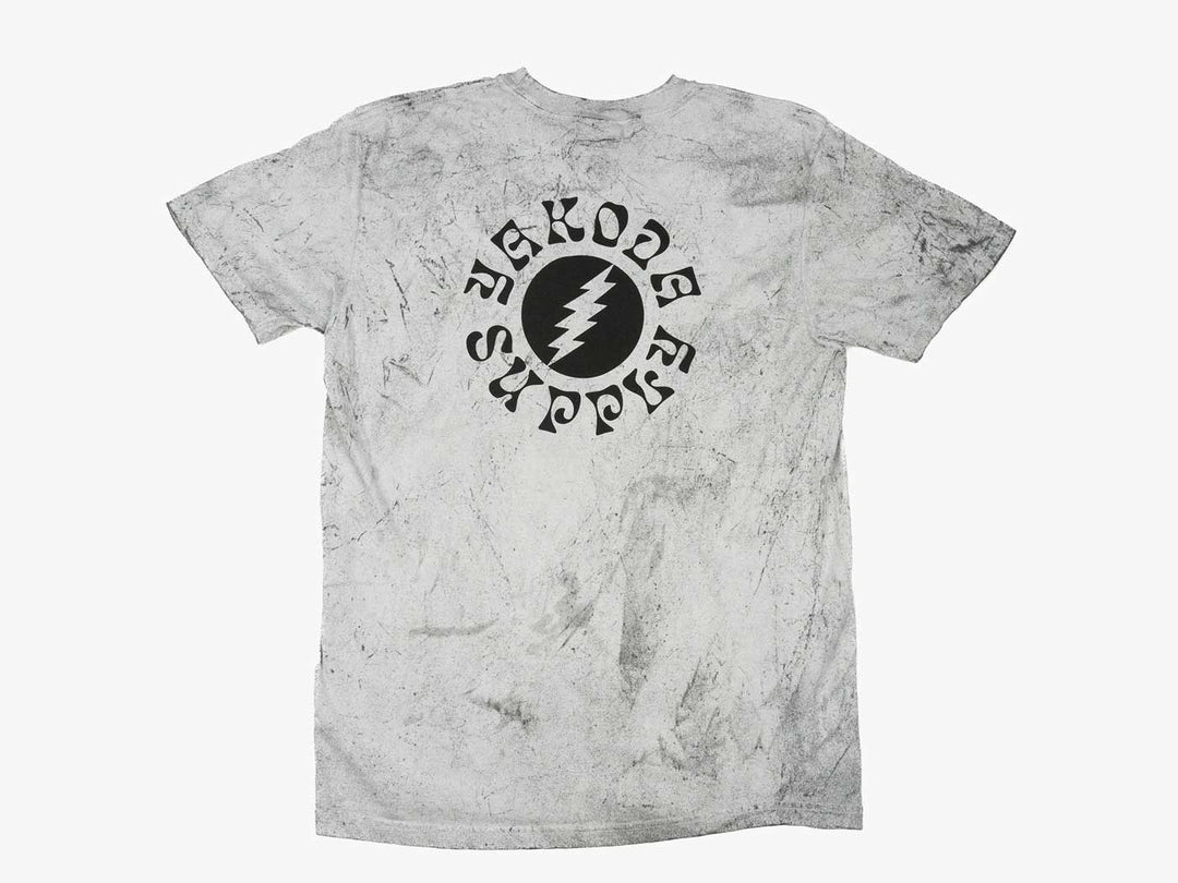 Yakoda Supply Bolt Pigment Dyed Tee, Smoke Blast