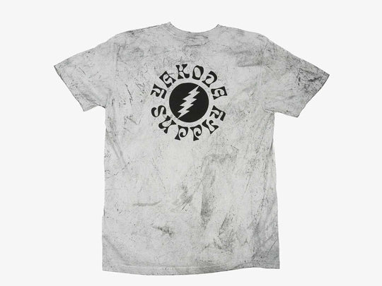 Yakoda Supply Bolt Pigment Dyed Tee, Smoke Blast