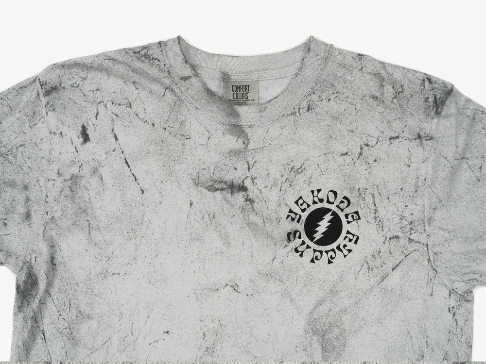 Yakoda Supply Bolt Pigment Dyed Tee, Smoke Blast, view 2