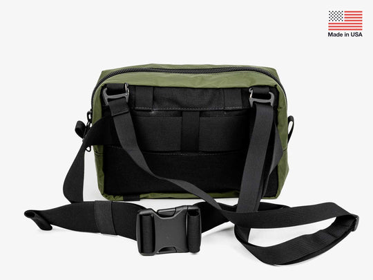 Yakoda Supply Convertible Utility Pack, Moss, back view, view 2