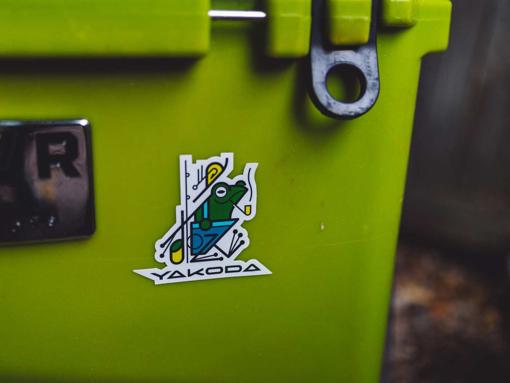 Yakoda Supply Peace Frog Sticker, view 2