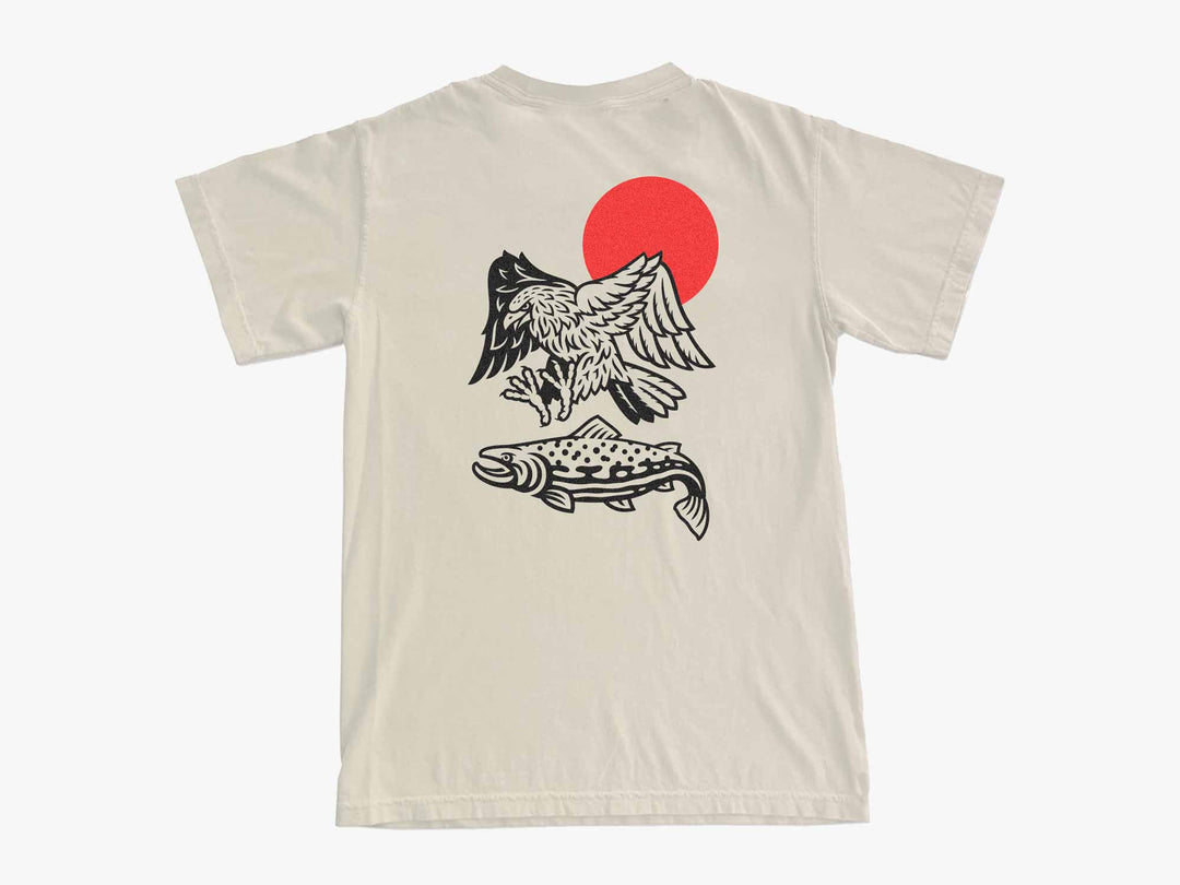 Yakoda Supply Rise Early Short Sleeve Pocket Tee, back view