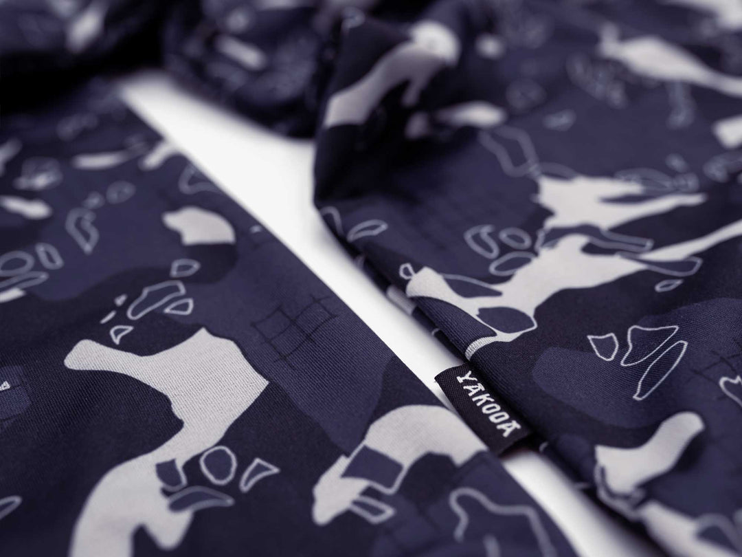 Yakoda Supply Treeline Fleece, Deep Space Grid Camo, detail