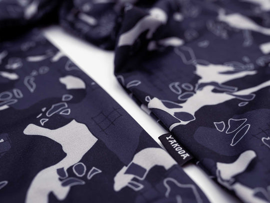 Yakoda Supply Treeline Fleece, Deep Space Grid Camo, detail