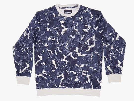 Yakoda Supply Treeline Fleece, Deep Space Grid Camo
