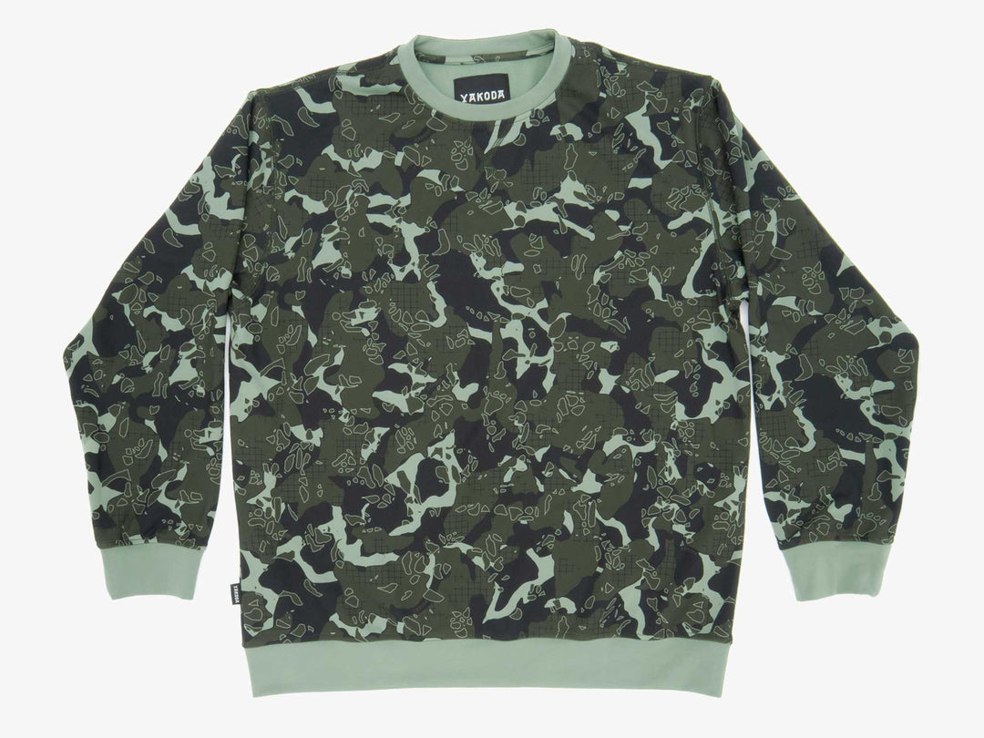 Yakoda Supply Treeline Fleece, Forest Grid Camo