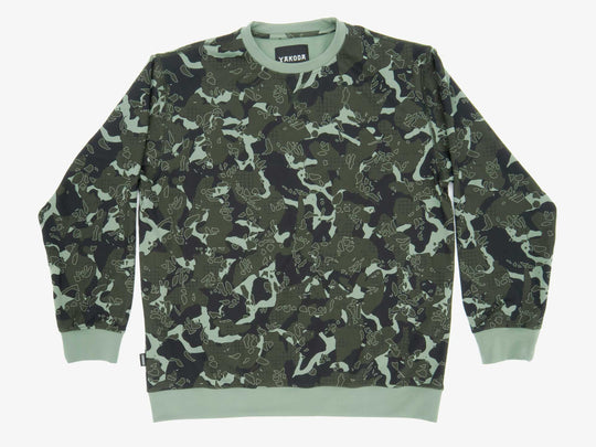 Yakoda Supply Treeline Fleece, Forest Grid Camo