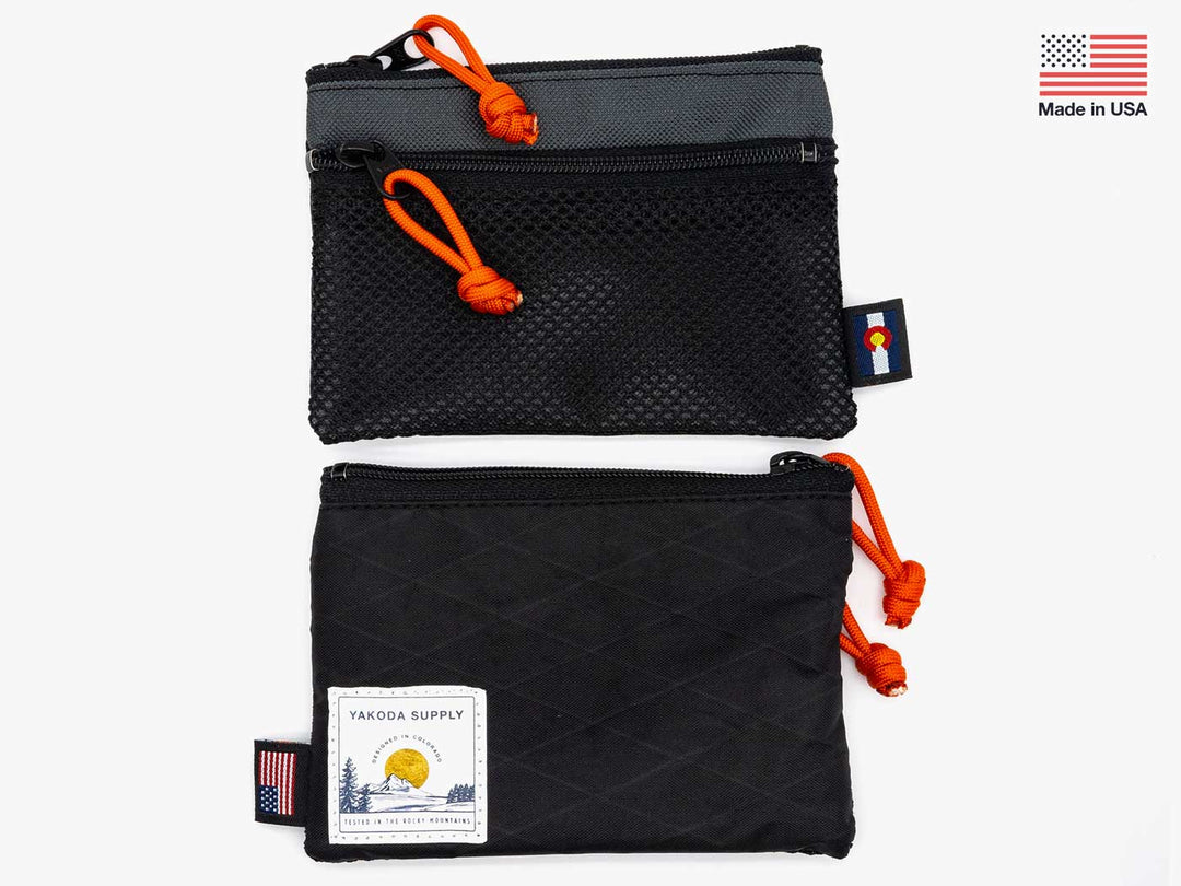 Yakoda Supply Utility Wallet, Black, front view