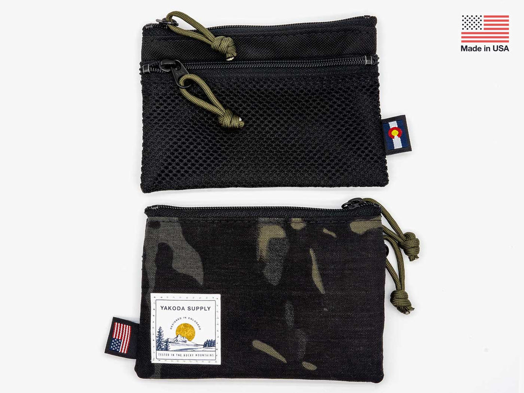 Yakoda Supply Utility Wallet, Black, front view, view 2