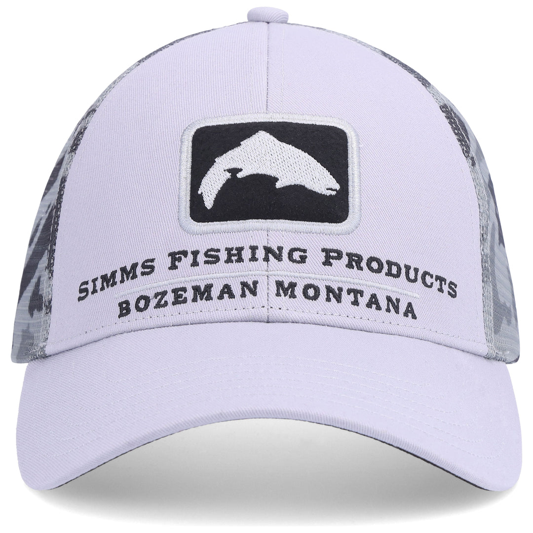 Simms Trout Icon Trucker, Ghost Camo Steel