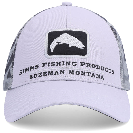 Simms Trout Icon Trucker, Ghost Camo Steel