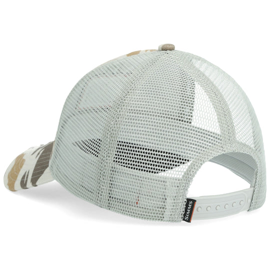 Simms Trout Icon Trucker, Ghost Camo Stone, view 2