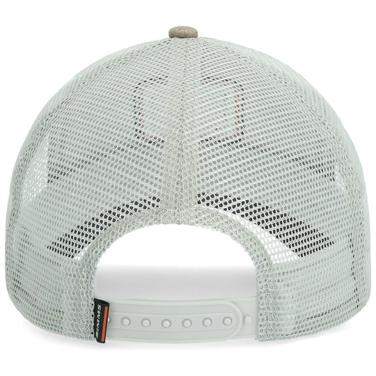 Simms Trout Icon Trucker, Ghost Camo Stone, view 3