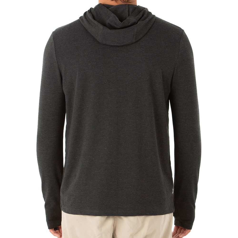 Free Fly Bamboo Crossover Hoody, Heather Black
