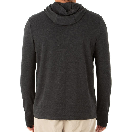 Free Fly Bamboo Crossover Hoody, Heather Black