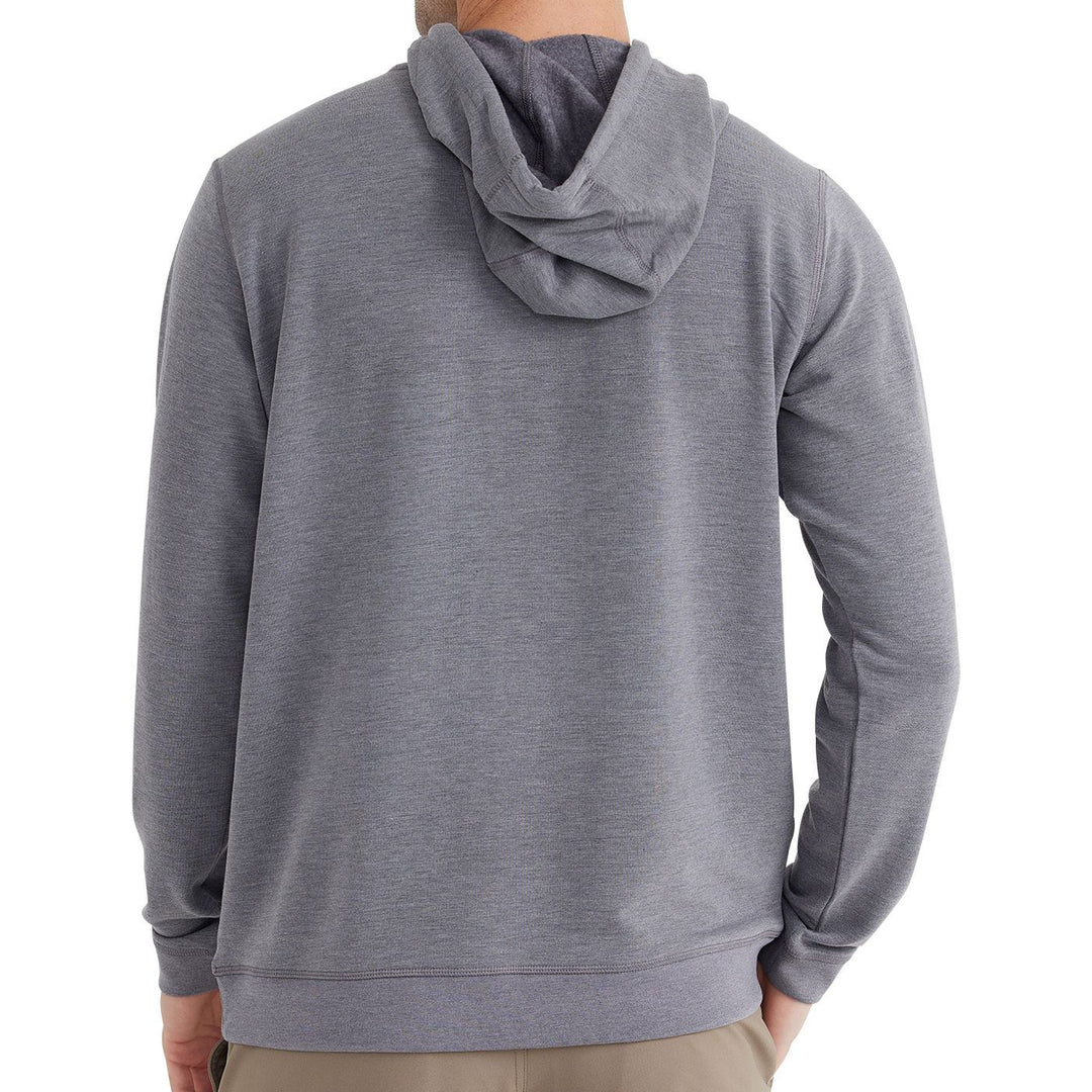 Free Fly Bamboo Fleece Pullover Hoody, Heather Navy, view 2