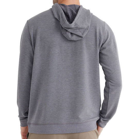 Free Fly Bamboo Fleece Pullover Hoody, Heather Navy, view 2