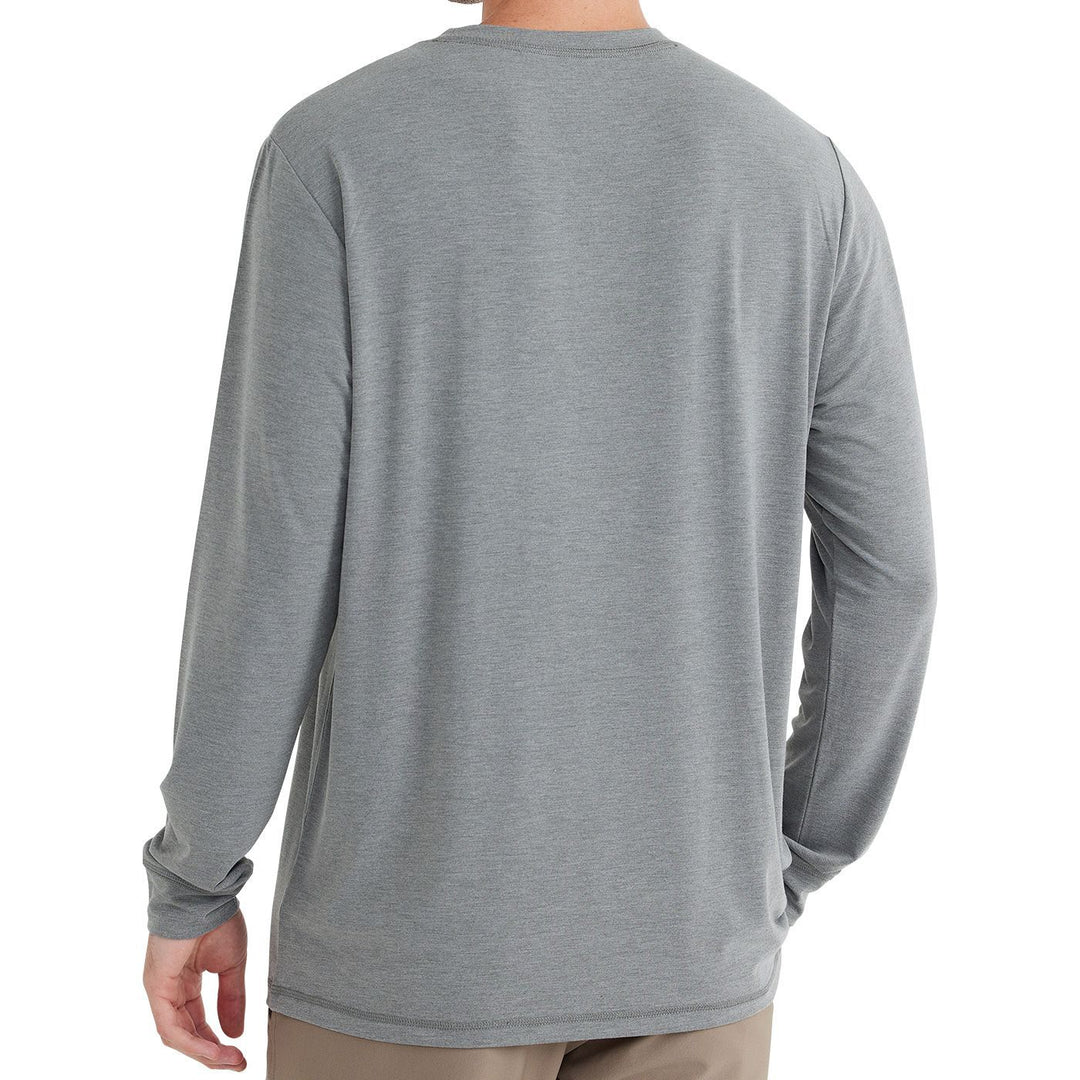 Free Fly Bamboo Flex Long Sleeve, Heather Graphite, view 2