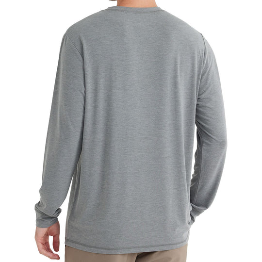 Free Fly Bamboo Flex Long Sleeve, Heather Graphite, view 2