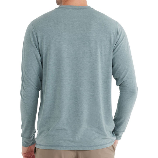 Free Fly Bamboo Flex Long Sleeve, Heather Juniper, view 2