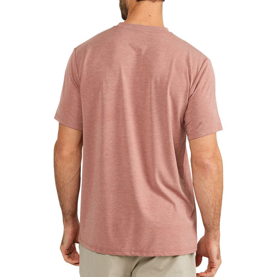 Free Fly Bamboo Flex Pocket Tee, Heather Brick, view 2