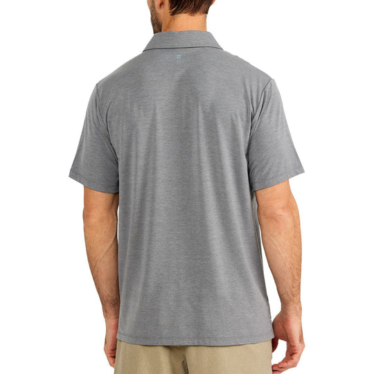 Free Fly Bamboo Flex Polo, Heather Graphite, view 2