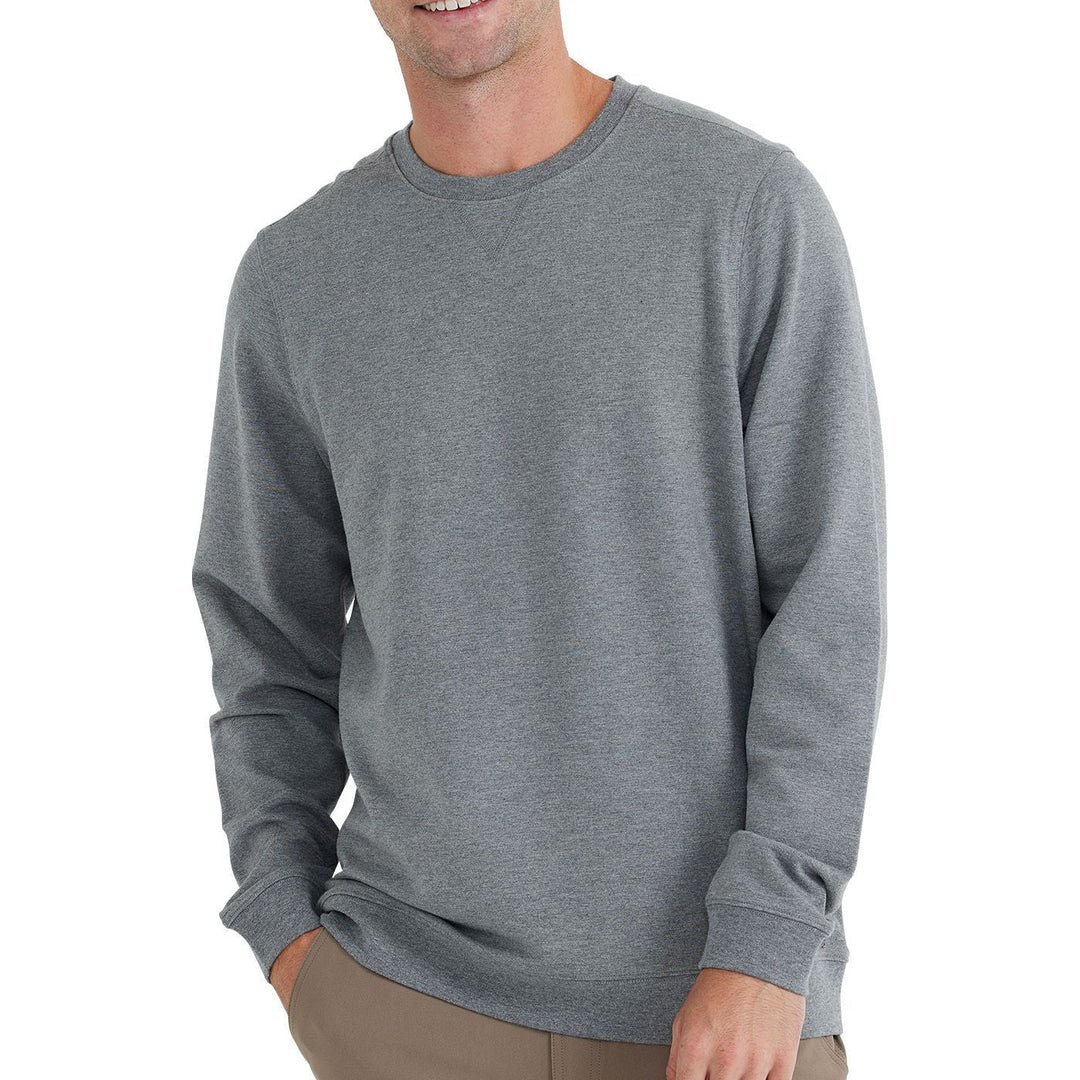 Free Fly Bamboo Heritage Fleece Crew, Heather Graphite