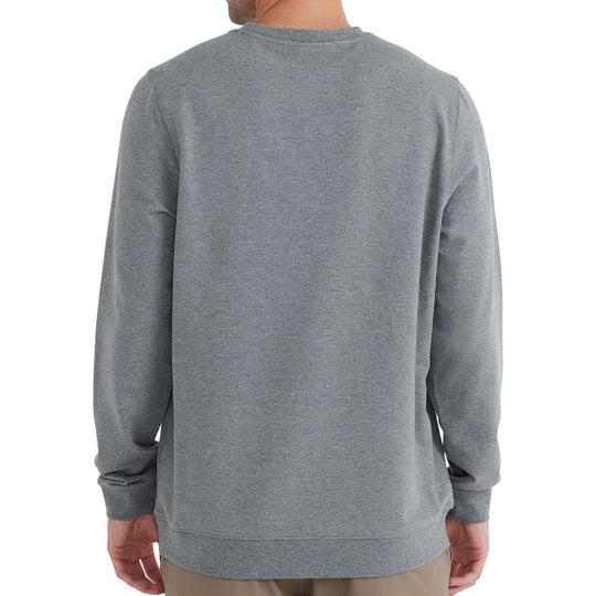 Free Fly Bamboo Heritage Fleece Crew, Heather Graphite, view 2