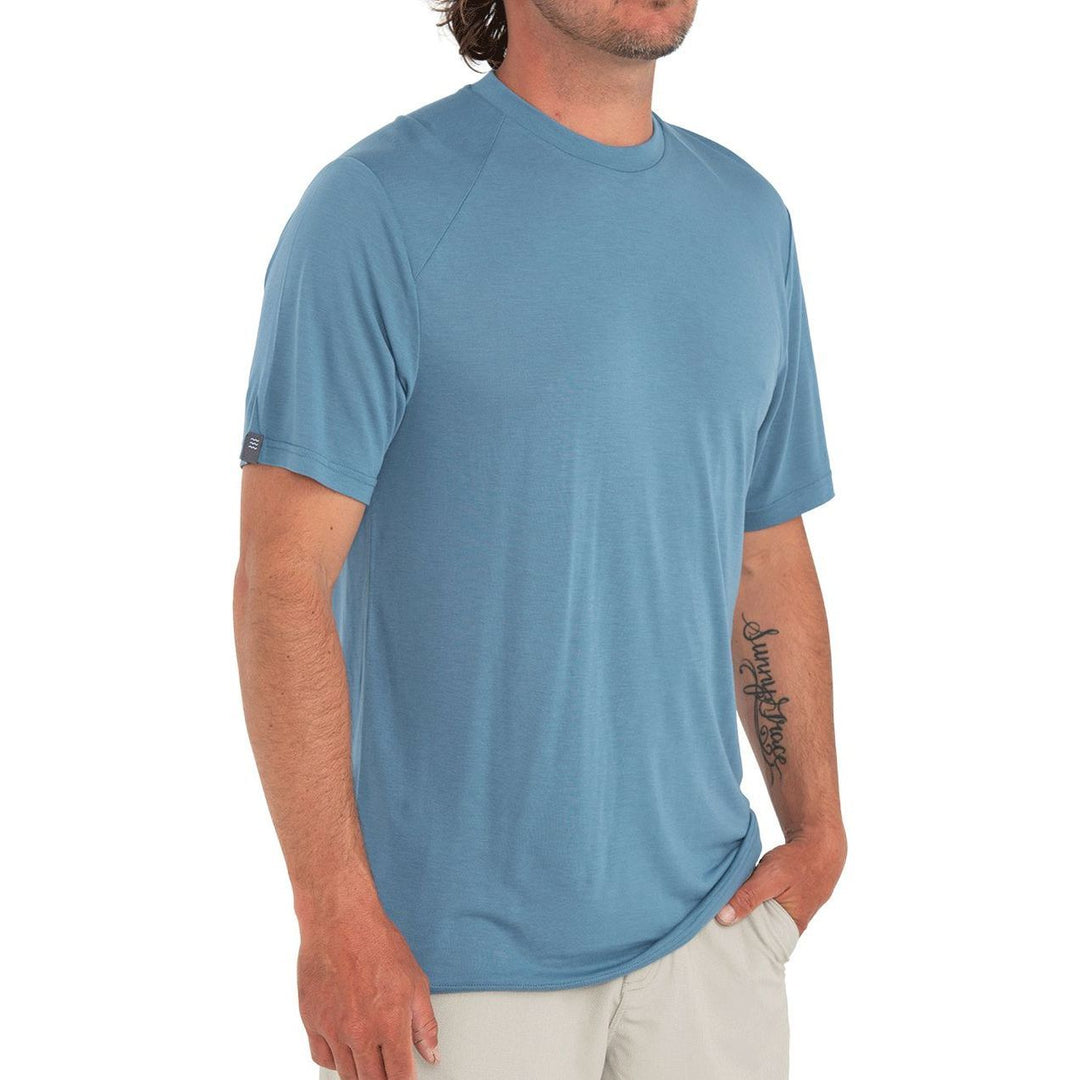 Free Fly Bamboo Lightweight Short Sleeve, Cape Blue