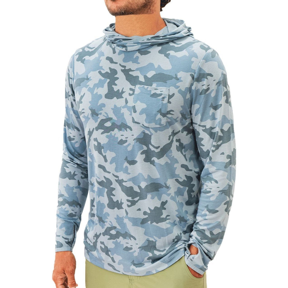 Free Fly Men's Bamboo Lightweight Hoody, Water Camo