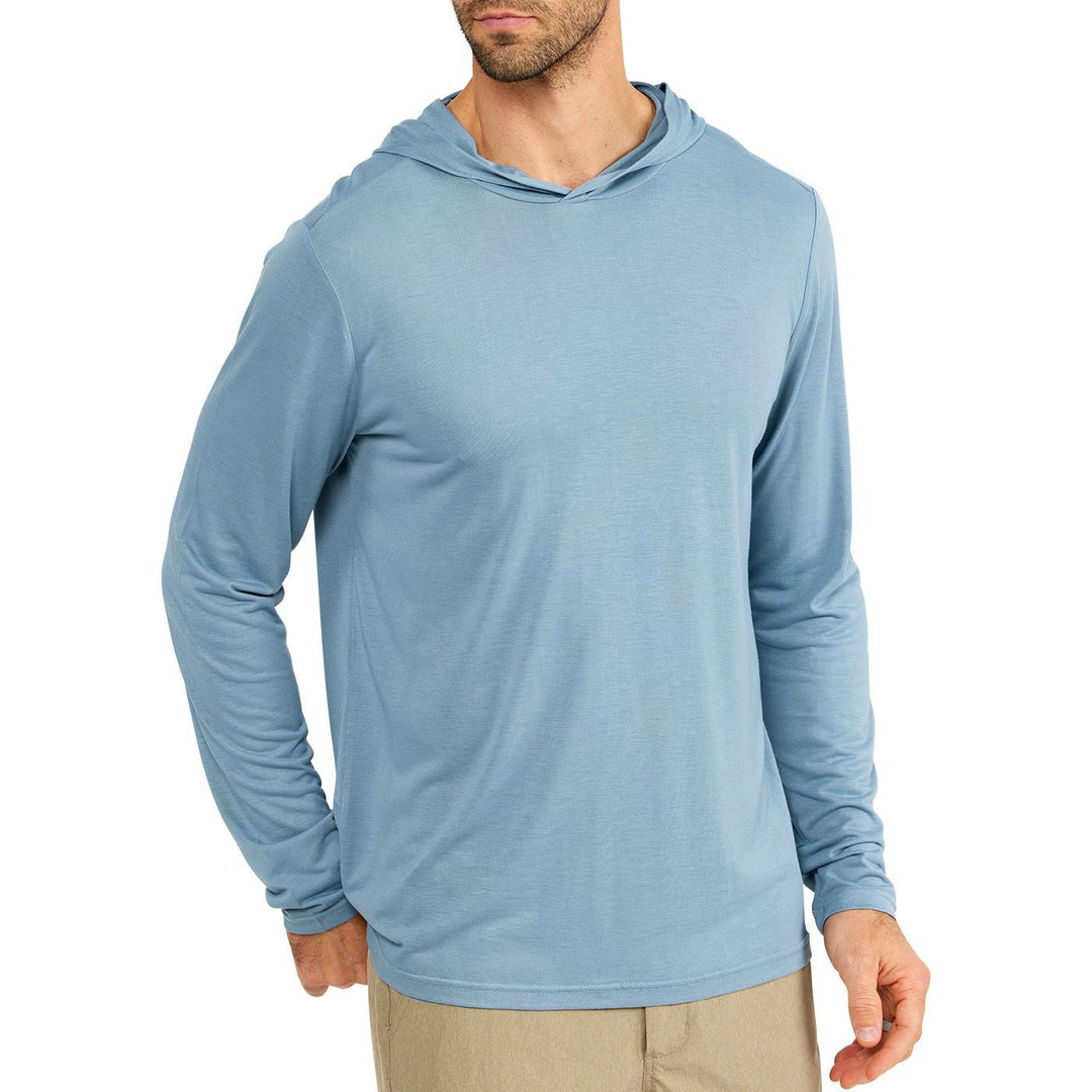 Free Fly Bamboo Lightweight Shore Hoody, Blue Fog