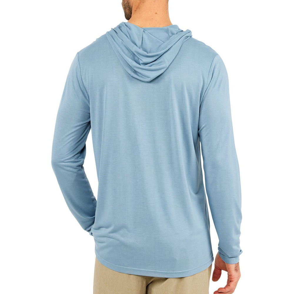 Free Fly Bamboo Lightweight Shore Hoody, Blue Fog, view 2