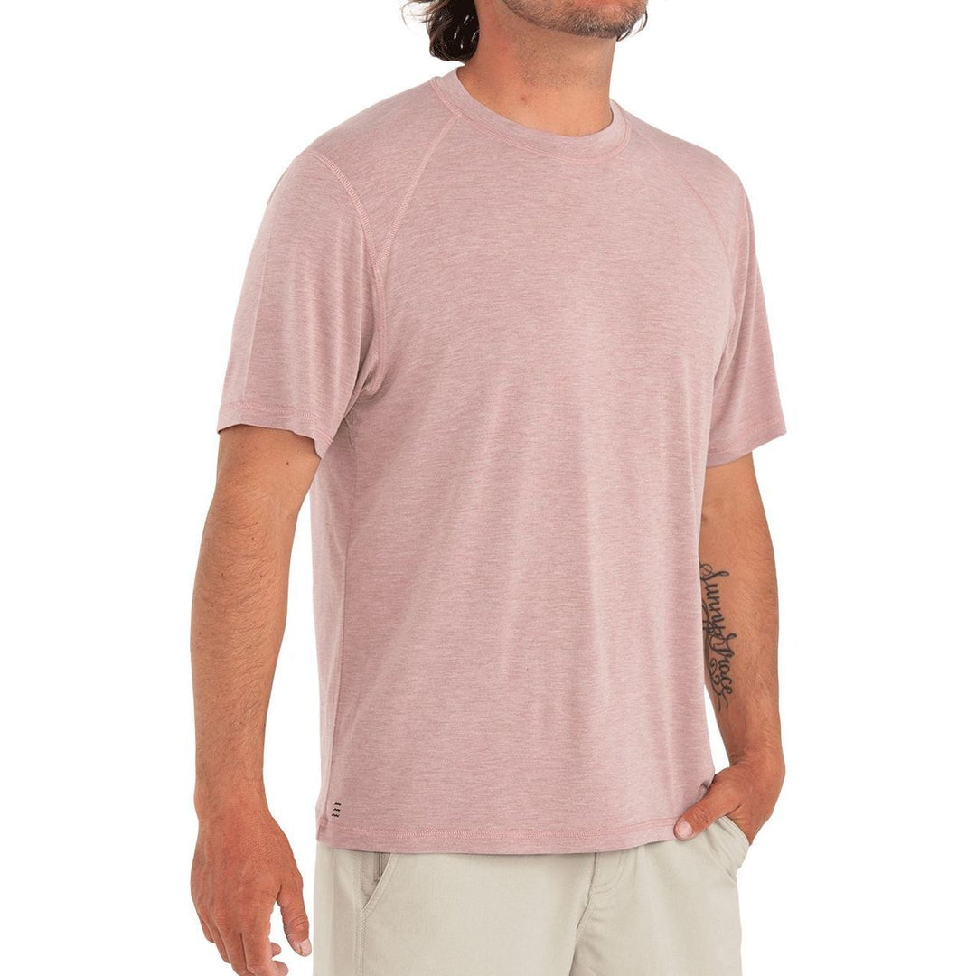 Free Fly Bamboo Motion Tee, Heather Adobe Red