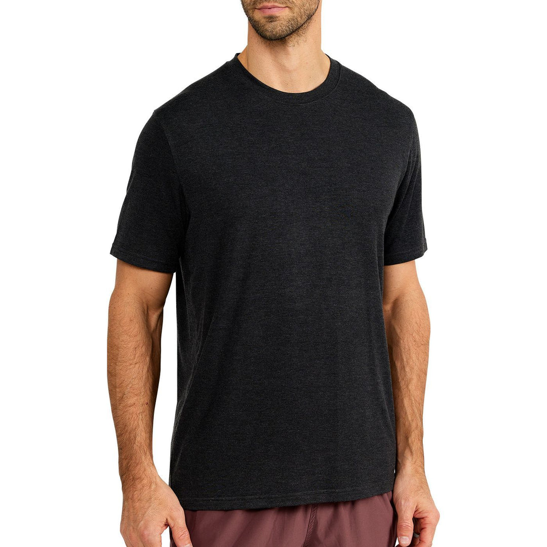Free Fly Bamboo Motion Tee, Heather Black