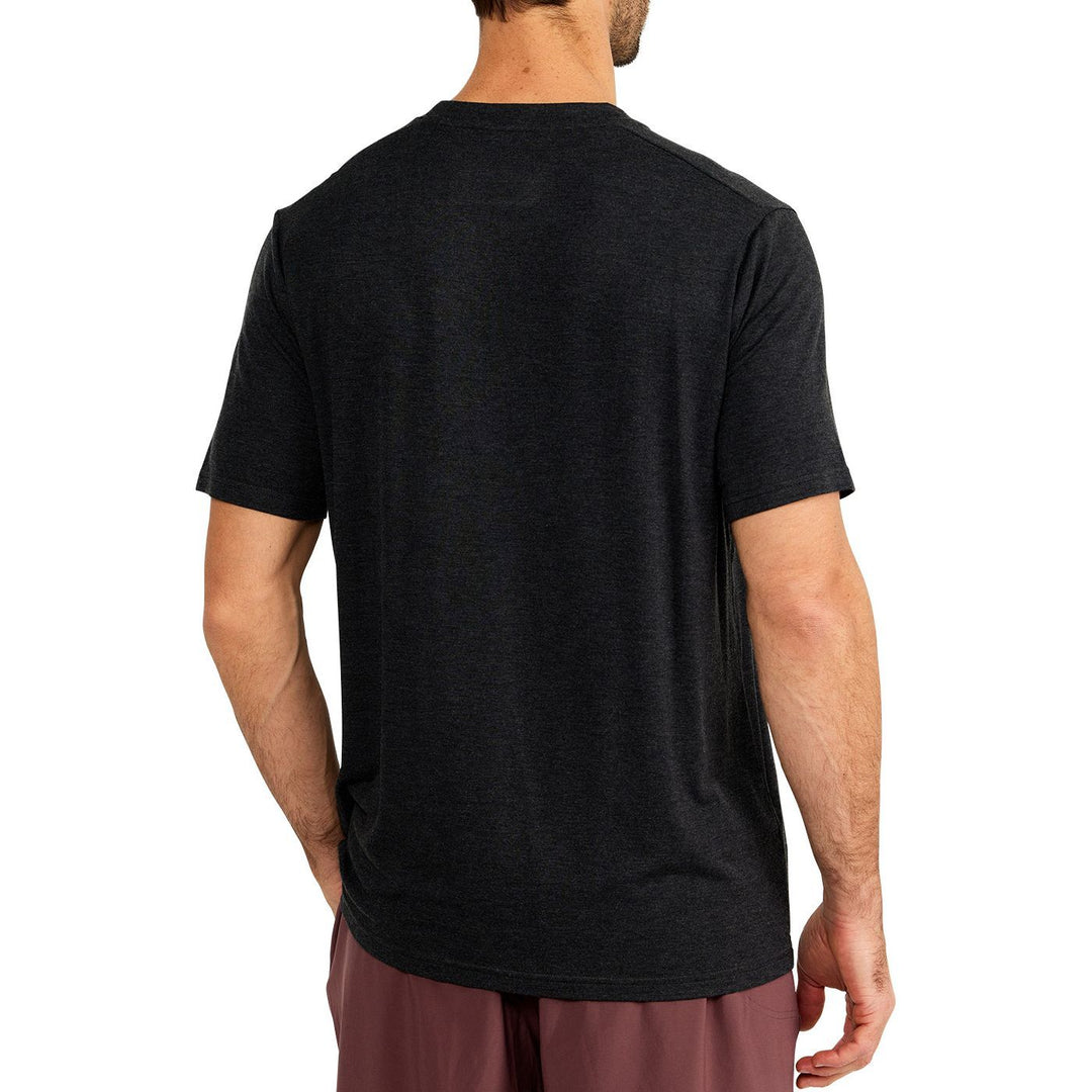 Free Fly Bamboo Motion Tee, Heather Black, view 2