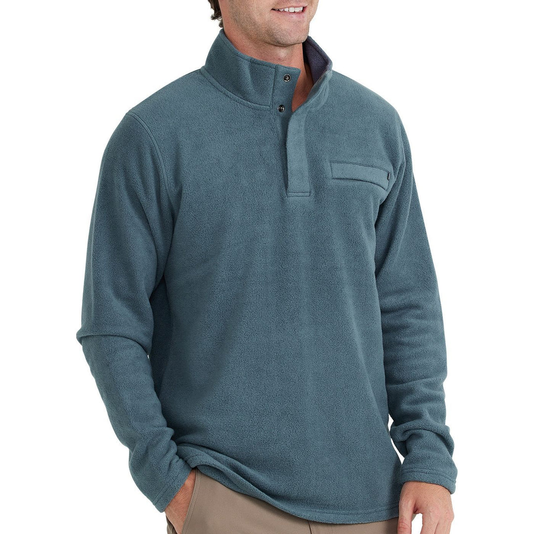 Free Fly Bamboo Polar Fleece Snap Pullover, Balsam