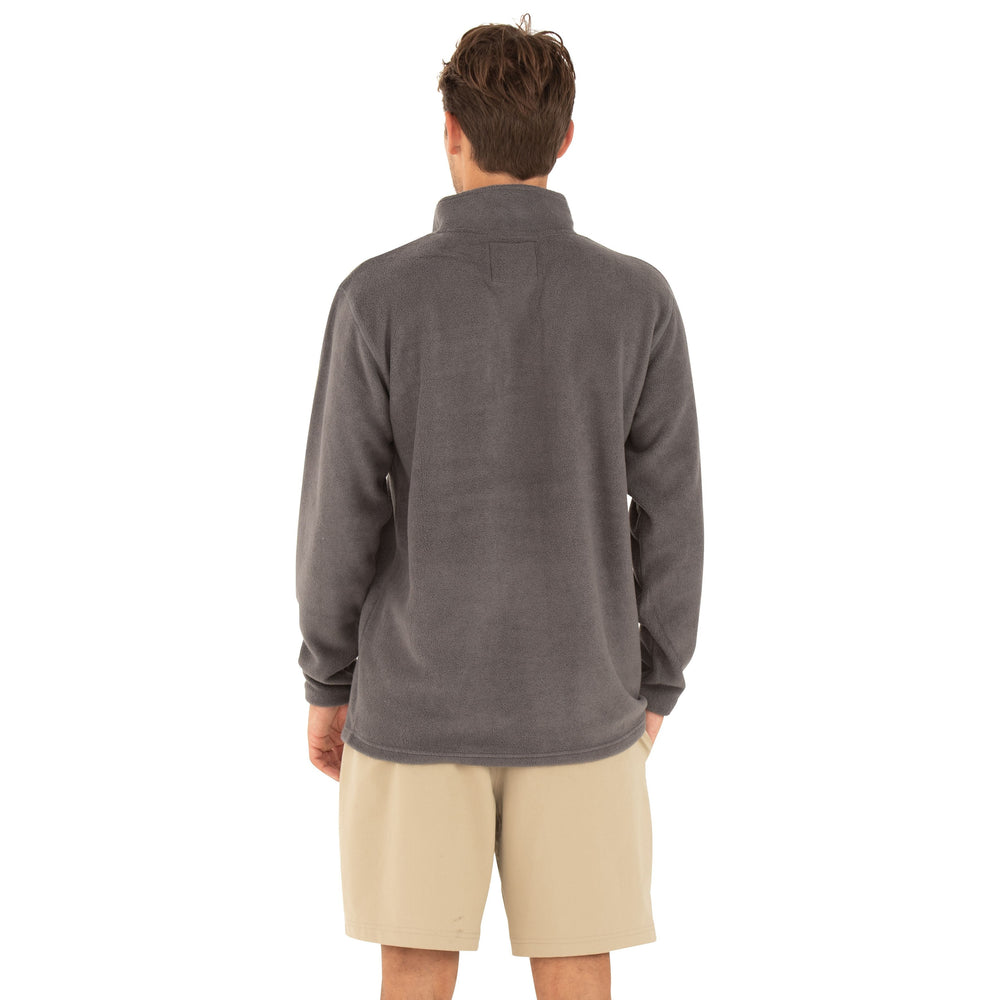 Free Fly Bamboo Polar Fleece Snap Pullover, Iron Grey, view 2