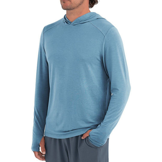 Free Fly  Bamboo Shade Hoody, Atlantic Blue