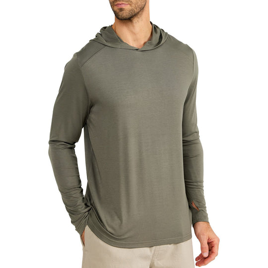 Free Fly  Bamboo Shade Hoody, Fatigue