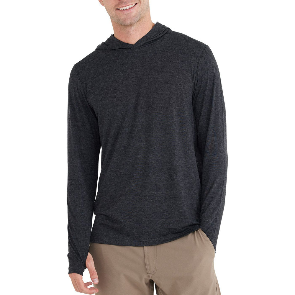Free Fly  Bamboo Shade Hoody, Heather Black