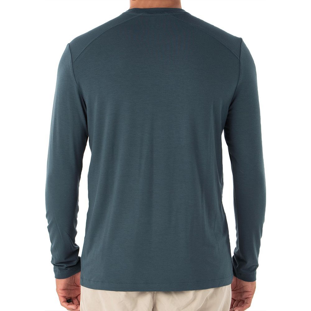 Free Fly Bamboo Shade Long Sleeve, Blue Dusk, view 2