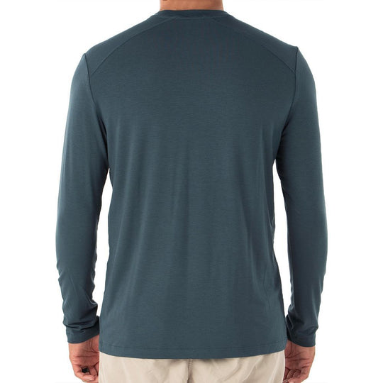 Free Fly Bamboo Shade Long Sleeve, Blue Dusk, view 2