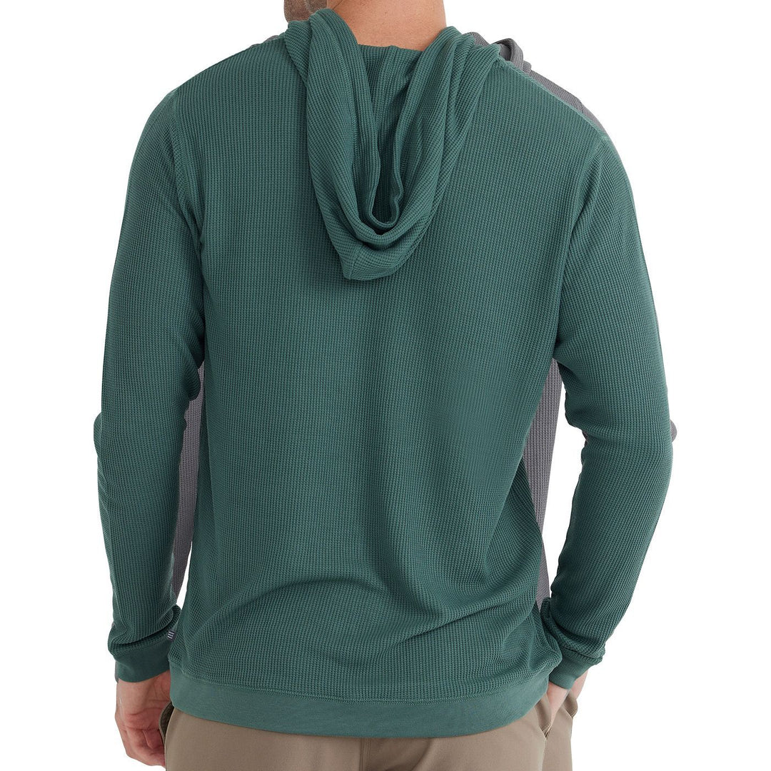 Free Fly Bamboo Waffle Hoody, Juniper, view 2