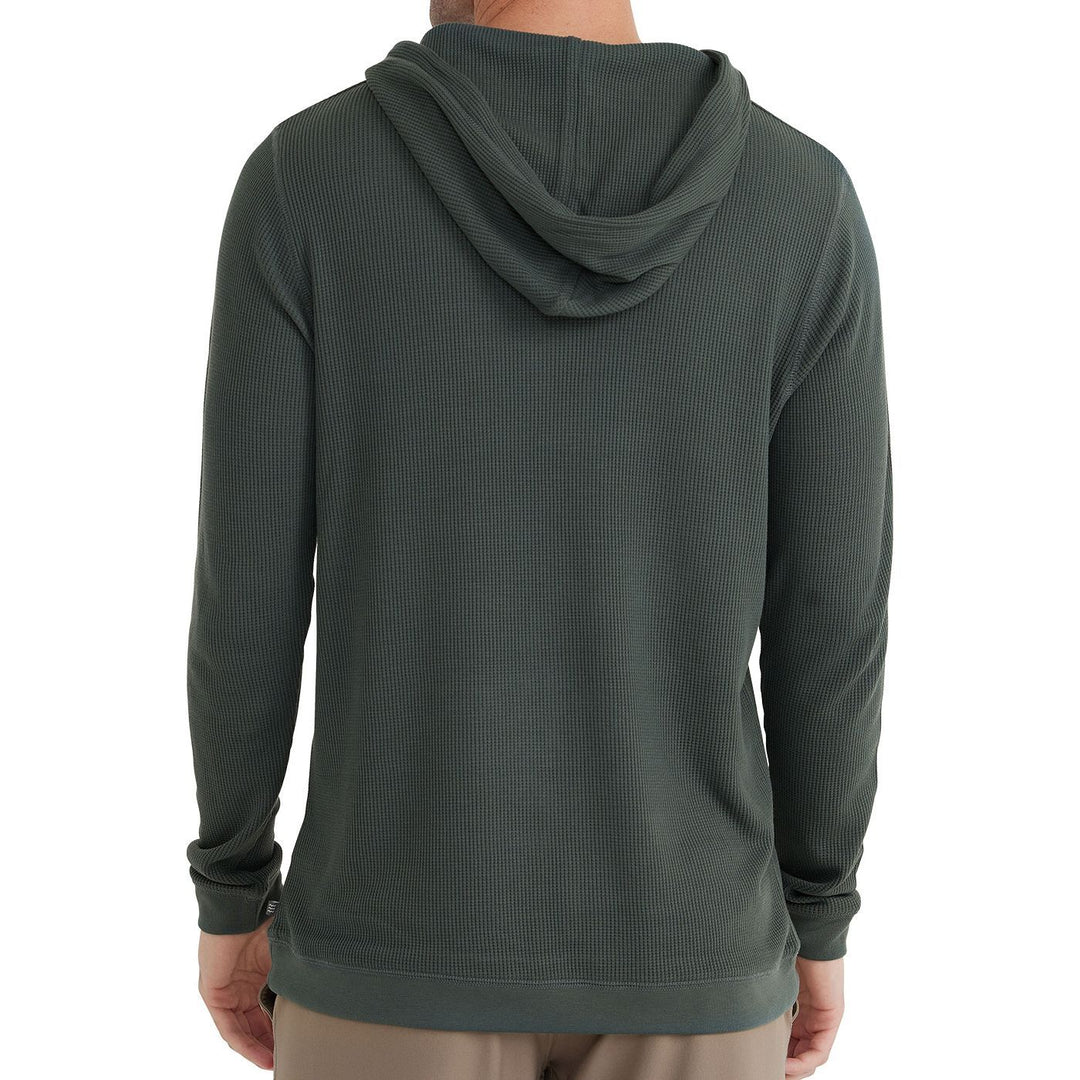 Free Fly Bamboo Waffle Hoody, Midnight, view 2