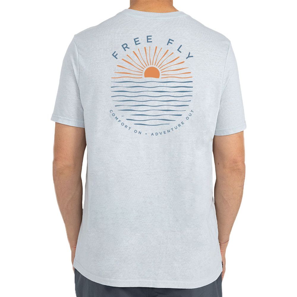 Free Fly Daybreak Tee, Heather Aspen Grey